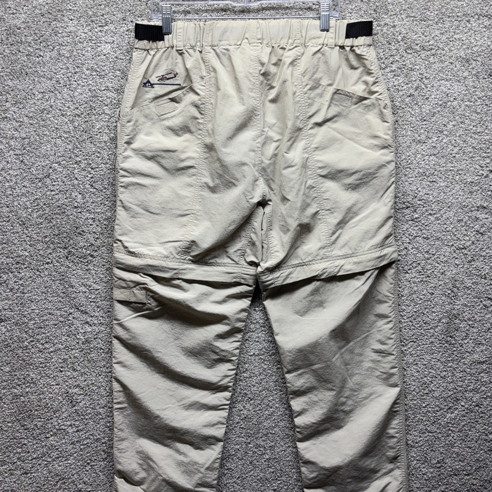 Vintage CMH Heli-Skiing Convertible Cargo Pants Shorts Nylon Mens LARGE Zip RARE